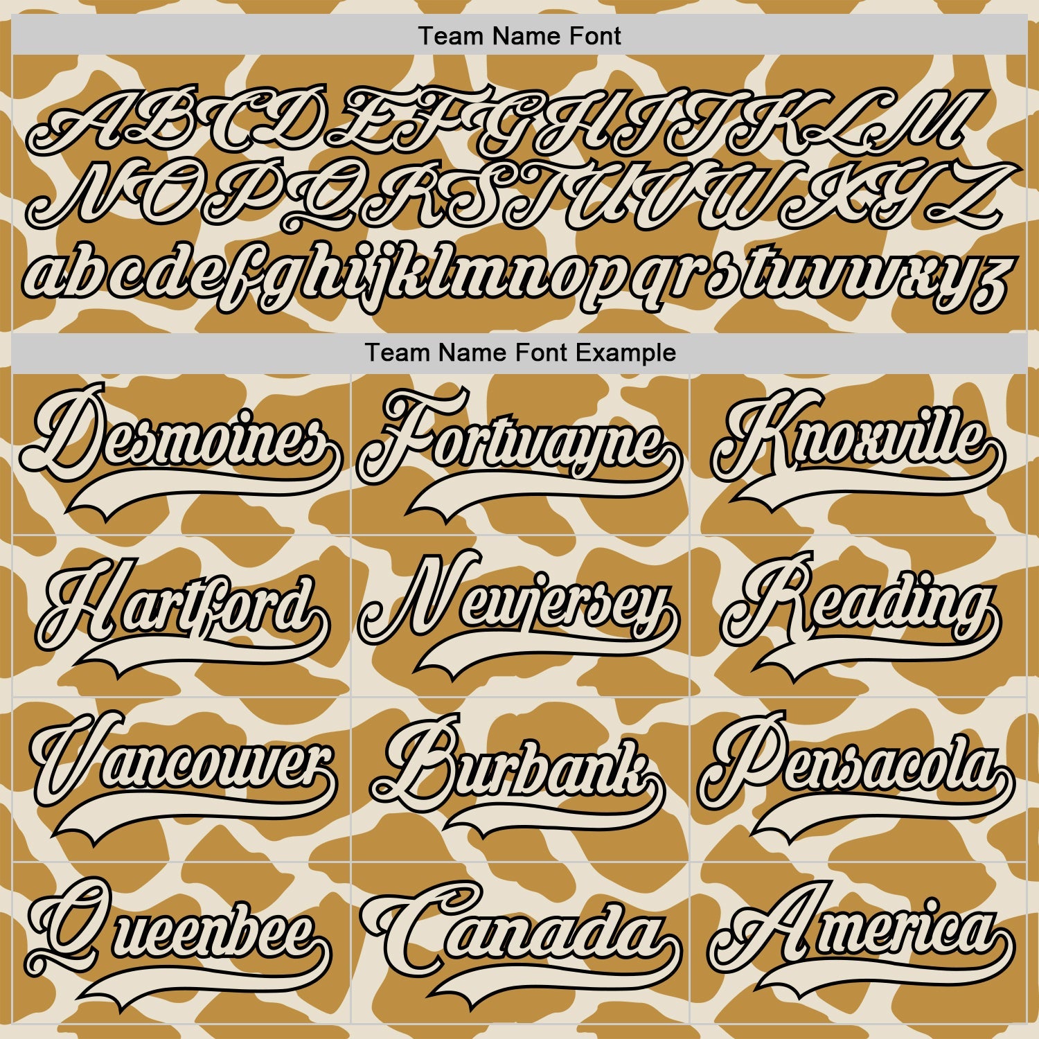 Custom Cream Old Gold-Black 3D Pattern Giraffe Print Hockey Lace Neck Jersey