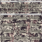 Custom Cream Black-Pink 3D Pattern Tiger Print Hockey Lace Neck Jersey