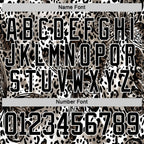 Custom White Black 3D Pattern Leopard Print Hockey Lace Neck Jersey