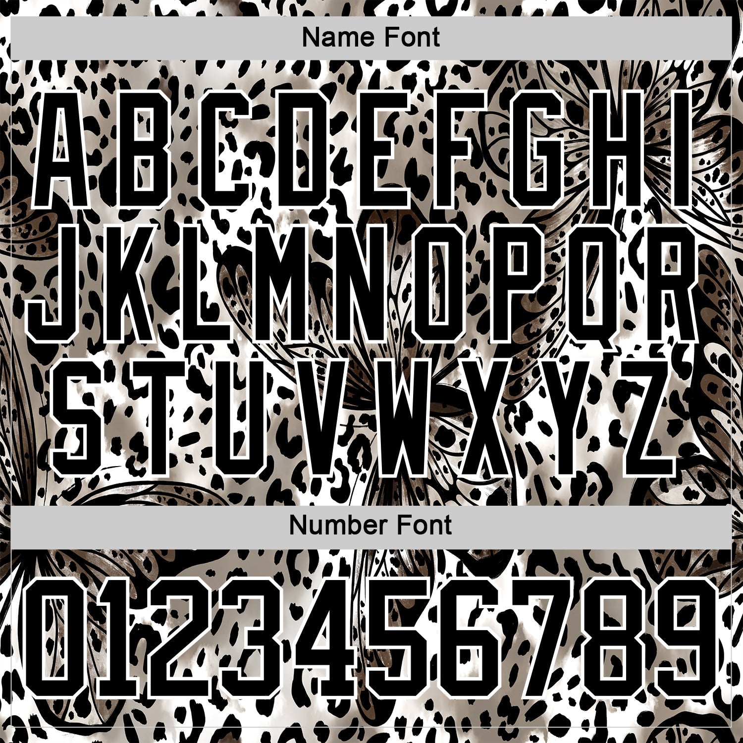 Custom White Black 3D Pattern Leopard Print Hockey Lace Neck Jersey