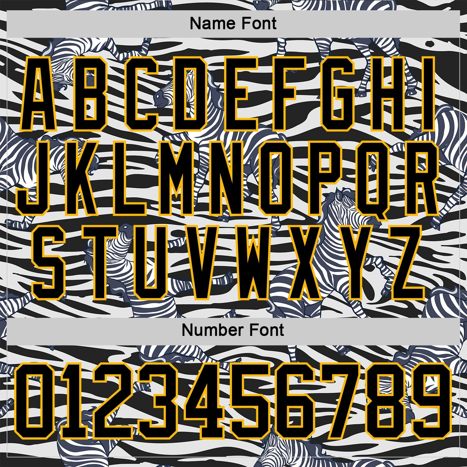 Custom White Black-Gold 3D Pattern Zebra Print Hockey Lace Neck Jersey