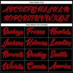 Custom Stitched Black Red-Kelly Green Line Sports Pullover Sweatshirt Hoodie