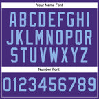 Custom Stitched Purple Light Blue-Pink Line Sports Pullover Sweatshirt Hoodie