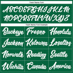 Custom Stitched Kelly Green White-Gold Line Sports Pullover Sweatshirt Hoodie