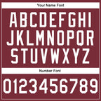 Custom Stitched Burgundy White-Gray Line Sports Pullover Sweatshirt Hoodie