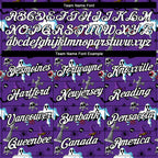 Custom Purple White-Black 3D Halloween Performance T-Shirt
