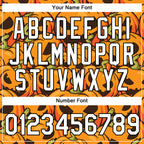Custom Bay Orange White-Black 3D Halloween Performance T-Shirt