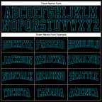 Custom Stitched Black Teal 3D Pattern Design Gradient Square Shape Sports Pullover Sweatshirt Hoodie