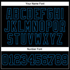 Custom Stitched Black Blue 3D Pattern Design Gradient Square Shape Sports Pullover Sweatshirt Hoodie