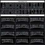 Custom Stitched Black Silver 3D Pattern Design Gradient Square Shape Sports Pullover Sweatshirt Hoodie