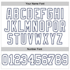 Custom Stitched White Navy 3D Pattern Design Gradient Square Shape Sports Pullover Sweatshirt Hoodie