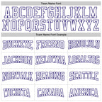 Custom Stitched White Dark Purple 3D Pattern Design Gradient Square Shape Sports Pullover Sweatshirt Hoodie