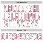 Custom Stitched White Crimson 3D Pattern Design Gradient Square Shape Sports Pullover Sweatshirt Hoodie