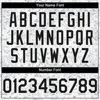 Custom Camo Black-White 3D Arctic Camouflage Authentic Baseball Jersey