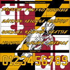 Custom Gold Black-Red 3D Maryland Flag And Fish Hook Skull Fishing Sports Pullover Sweatshirt Hoodie