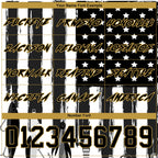 Custom Black Old Gold-White 3D American Flag And Fish Hook Fishing Bait Sports Pullover Sweatshirt Hoodie