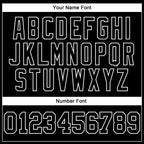 Custom Stitched Black White 3D Pattern Design Contrast Color Stripe Sports Pullover Sweatshirt Hoodie