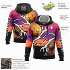 Custom Black White 3D Deer Hunting Sports Pullover Sweatshirt Hoodie