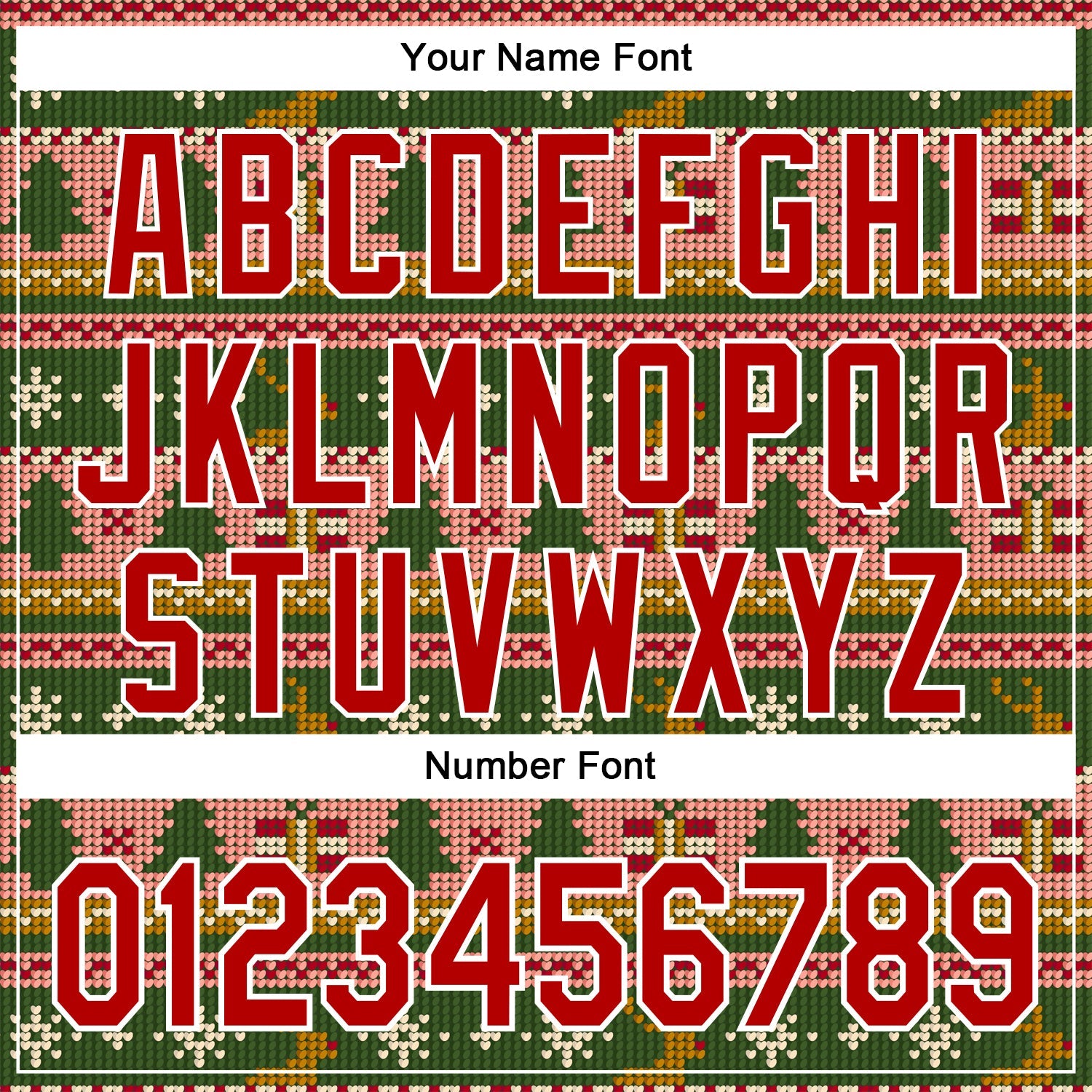 Custom Stitched Kelly Green Red-White 3D Christmas Sports Pullover Sweatshirt Hoodie