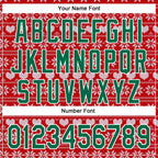 Custom Stitched Maroon Kelly Green-White 3D Christmas Sports Pullover Sweatshirt Hoodie