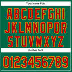 Custom Stitched Kelly Green Red-Gold 3D Christmas Sports Pullover Sweatshirt Hoodie