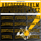 Custom Black Gold 3D Bowling Sports Pullover Sweatshirt Hoodie