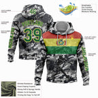 Custom Camo Grass Green-Light Yellow 3D Bolivia Bolivian Flag Sports Pullover Sweatshirt Salute To Service Hoodie