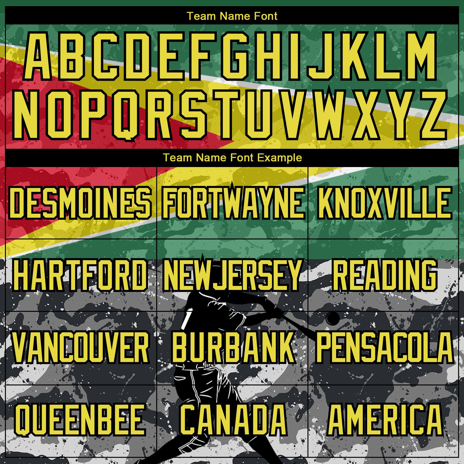 Custom Camo Light Yellow-Black 3D Guyana Flag Sports Pullover Sweatshirt Salute To Service Hoodie