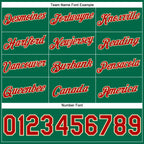 Custom Stitched Kelly Green Red-Cream Christmas 3D Sports Pullover Sweatshirt Hoodie