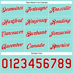 Custom Stitched Ice Blue Red-White Funny Christmas 3D Sports Pullover Sweatshirt Hoodie