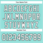 Custom Stitched Ice Blue White-Black 3D Pattern Design Bulldog Sports Pullover Sweatshirt Hoodie