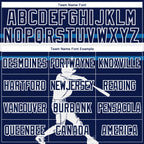 Custom Navy Blue-White 3D El Salvador El Salvadoran Flag Sports Pullover Sweatshirt Hoodie