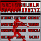 Custom Gray Red Fire Red-Black 3D Canada Canadian Flag Sports Pullover Sweatshirt Hoodie