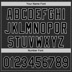 Custom Black White 3D Pattern Design Black History Month Authentic Baseball Jersey