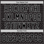 Custom Black White 3D Pattern Design Black History Month Authentic Baseball Jersey