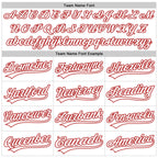 Custom White Red 3D Love Heart Valentine's Day Authentic Baseball Jersey