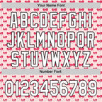 Custom Light Pink White-Black 3D Love Heart Valentine's Day Authentic Baseball Jersey