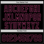 Custom Black Pink 3D Love Valentine's Day Authentic Baseball Jersey