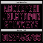 Custom Black Pink 3D Love Valentine's Day Authentic Baseball Jersey