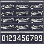 Custom Navy White-Black 3D Love Heart Valentine's Day Authentic Baseball Jersey