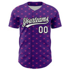 Custom Brown White-Black 3D Love Heart Valentine's Day Authentic Baseball Jersey