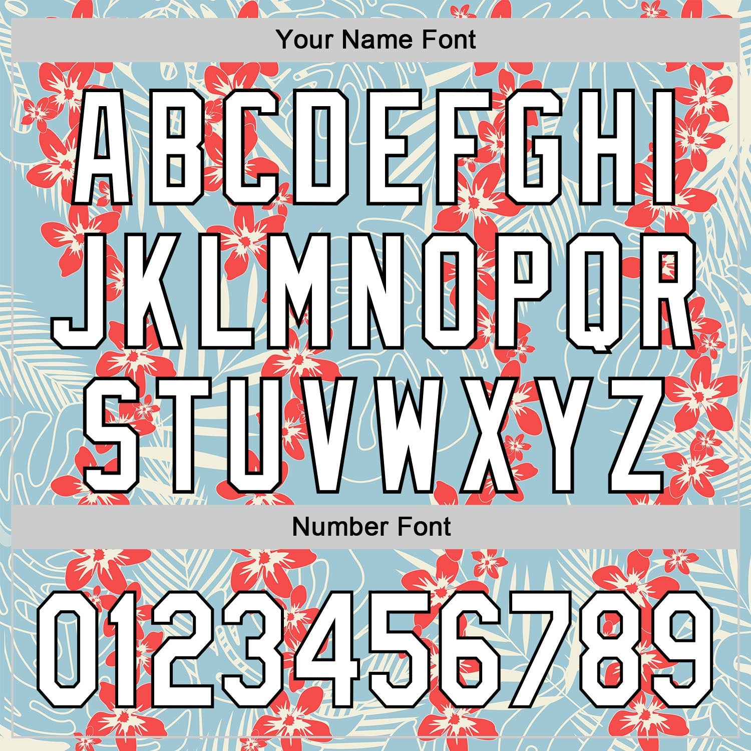 Custom Shadow Blue White-Black 3D Tropical Hawaii Leaves And Flower Authentic Baseball Jersey