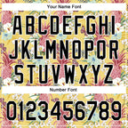 Custom Yellow Black-White 3D Hawaii Tropical Leaves Flower Pineapple Authentic Baseball Jersey