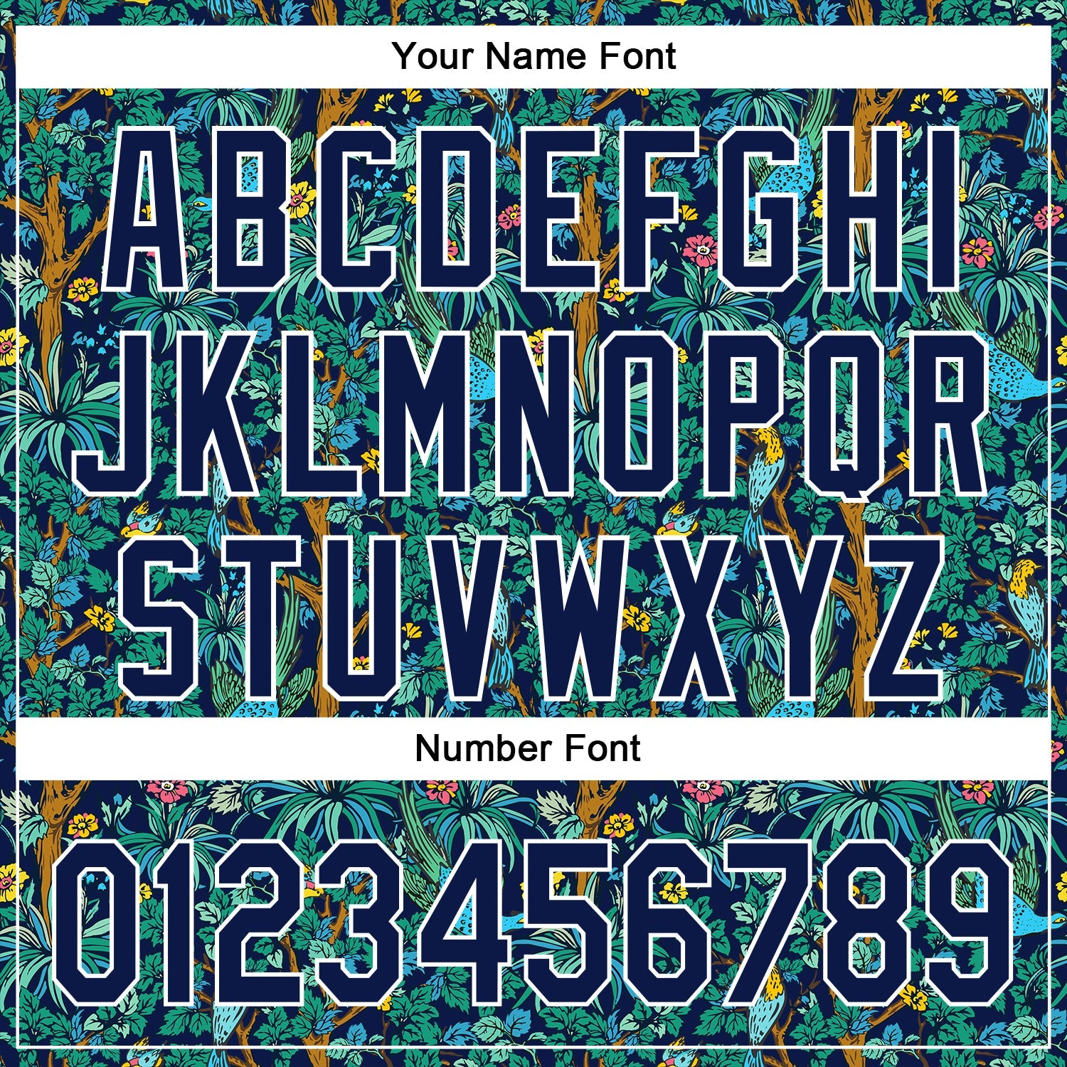 Custom Navy White 3D Hawaii Tropical Jungle Bird Authentic Baseball Jersey