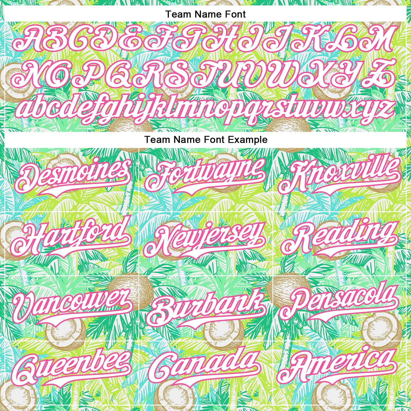 Custom White Pink 3D Hawaii Tropical Coconut Tree Authentic Baseball Jersey