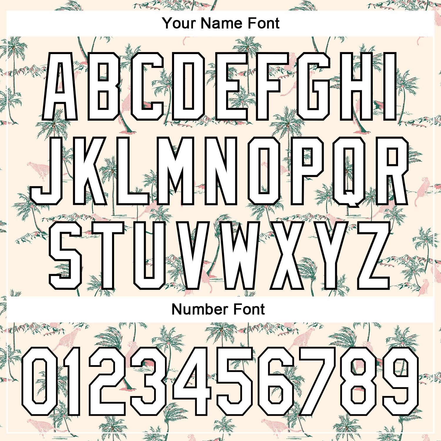 Custom Cream White-Black 3D Hawaii Tropical Palm Tree Leopard Authentic Baseball Jersey