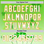 Custom Green White-Bay Orange 3D St. Patrick's Day Shamrock Authentic Baseball Jersey