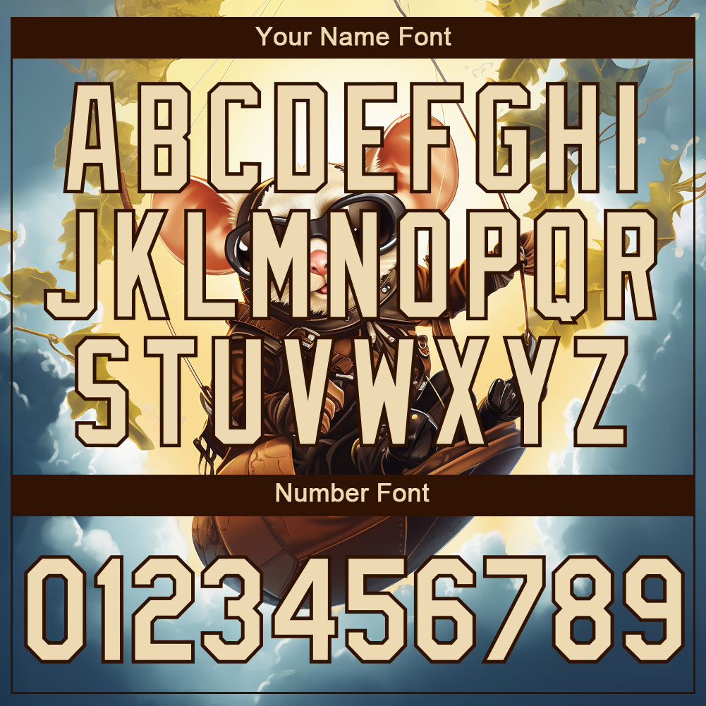 Custom City Cream Brown 3D Pattern Design Extreme Sport Cartoon Animal Possum Hang-gliding Performance T-Shirt