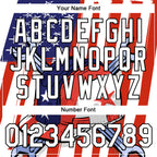 Custom Red Blue-Black 3D Pattern Design American Flag Tool Wrench Labor Day Performance T-Shirt