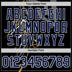 Custom Black Navy-White 3D Esports Performance T-Shirt